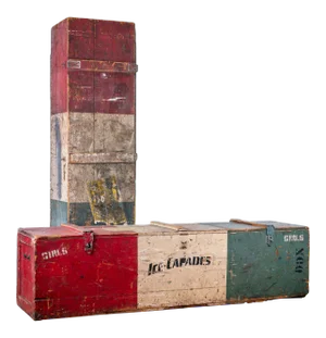 Original Ice Capades Travel Trunks, C.1940s