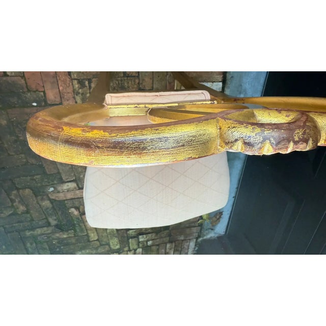 Late 20th Century Pair of Gilded Hollywood Regency Side Chairs in the Style of Rose Tarlow For Sale - Image 12 of 18