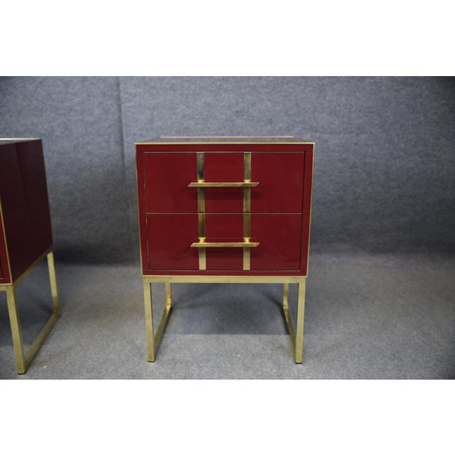 Murano Glass Bedside Tables from Justfurnituress SRL, Set of 2 For Sale - Image 11 of 17