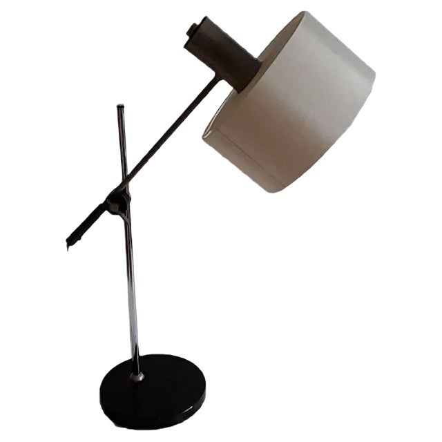 Adjustable Table Lamp with Chromed Metal Frame, 1970s For Sale
