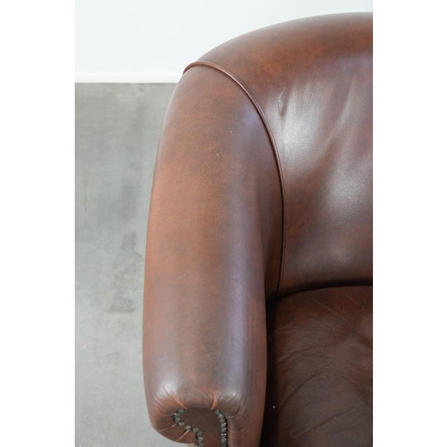 Animal Skin Club Chairs in Cowhide Leather, Set of 2 For Sale - Image 7 of 14