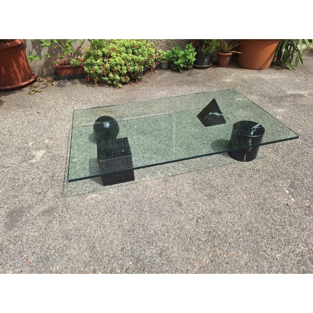 Metafora Coffee Table in Black Marquinia Marble by Massimo and Lella Vignelli for Casigliani, 1980s For Sale - Image 13 of 17