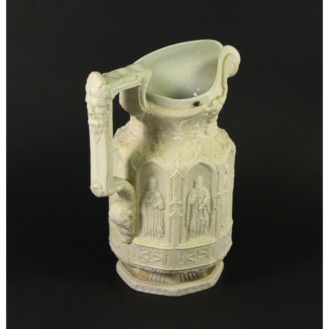 C. 1842 Charles Meigh Staffordshire Apostle Jug With 8 Saints & Kings, Neo Gothic For Sale In Houston - Image 6 of 18