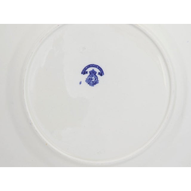 English Early 20th CenturyWorcester Porcelain Willow Dinner Plates, Set of 6 For Sale - Image 3 of 6