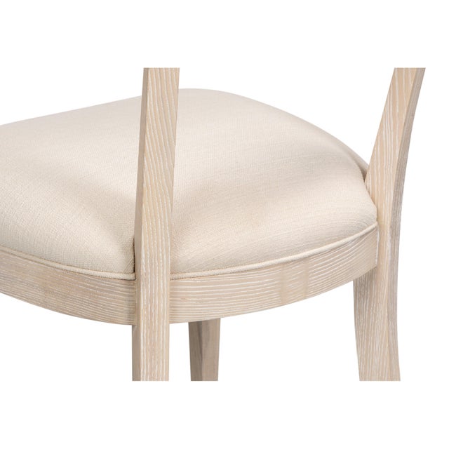 Swedish Klismos Cane Back Dining Chairs, Bleached Oak, Sets of 2 For Sale - Image 9 of 11