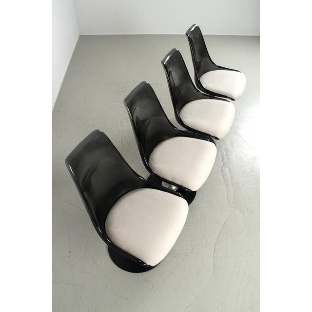 Acrylic Tulip Chairs by Chromcraft, Set of 4 For Sale - Image 13 of 14
