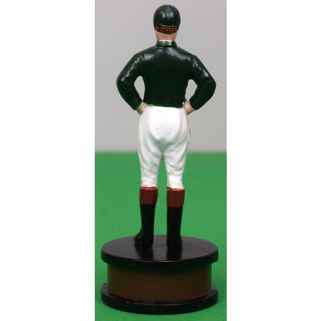 Traditional Late 20th Century the "21" Club Green Jockey Bottle Cap Opener For Sale - Image 3 of 5