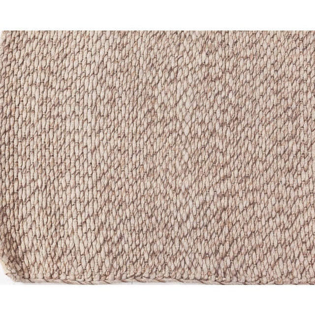 Contemporary Handwoven Brown Wool Runner by Doris Leslie Blau For Sale - Image 4 of 6