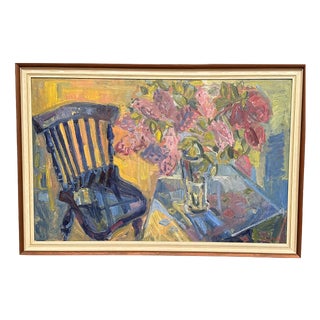 Allan Lindqvist, Stilleben, 1958, Oil Painting on Panel, Framed For Sale