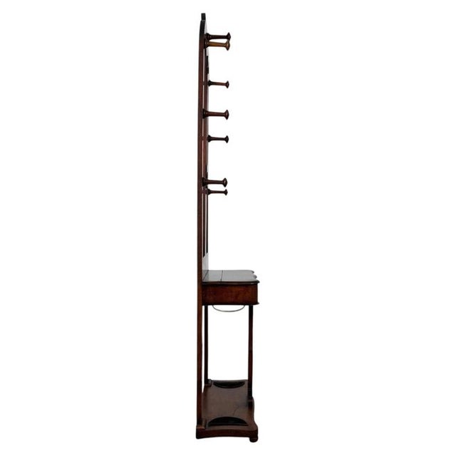 Wood Antique Victorian Mahogany Hall Stand, 1800s For Sale - Image 7 of 12