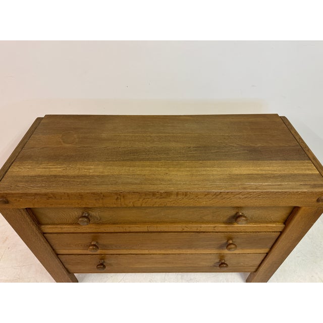 Brutalist Oak Chest of Drawers, 1970s For Sale - Image 12 of 14
