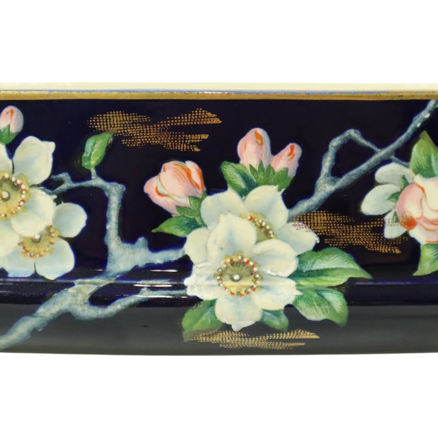 Antique Floral Art Nouveau Taiping Flowerpot from Villeroy & Boch, 1890s For Sale - Image 4 of 18