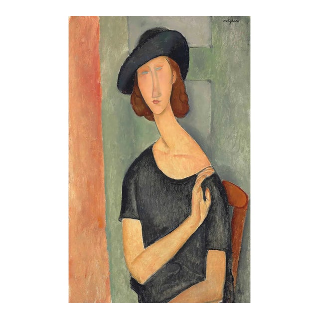 Modigliani Jeanne Hebuterne Blue Hat Limited Edition For Sale