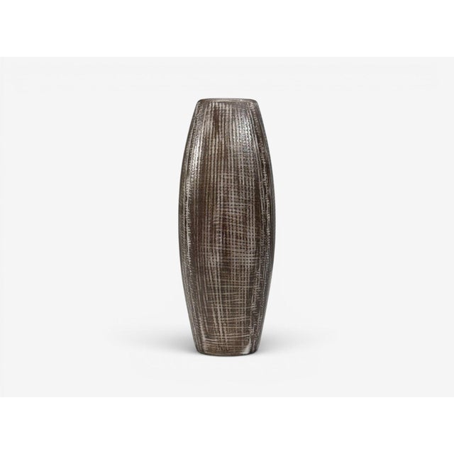 Ingrid Atterberg, Ekeby, Swedish Mid-Century Modern, Tan Vase, Stoneware,1960s For Sale - Image 10 of 10