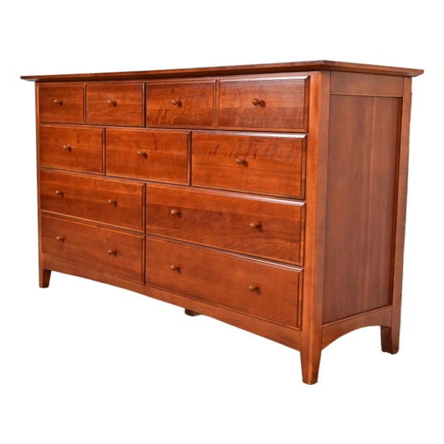 Thomasville Arts & Crafts Shaker Cherry Wood Dresser or Credenza For Sale