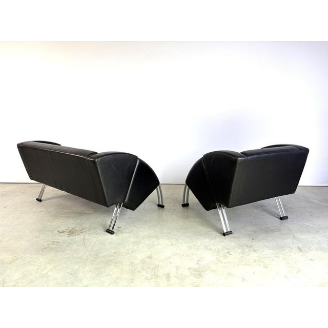 Postmodern Young International Sofa from de Ster Gelderland, 1980s, Set of 2 For Sale - Image 4 of 12