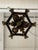 Gothic Revival Style Gilt Metal + Amber Glass Lantern Pendant, Vintage For Sale - Image 11 of 12