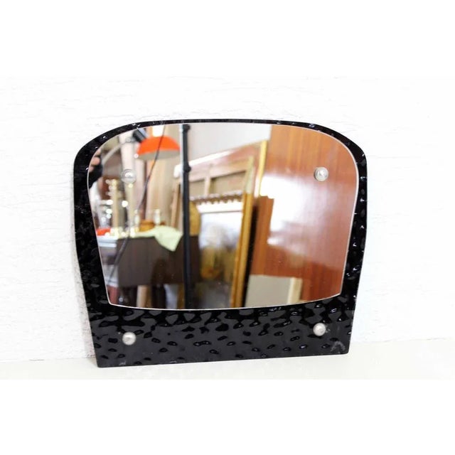 Mid-Century Glass Freeform Mirror For Sale - Image 11 of 11