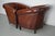 Brown Vintage Dutch Cognac Leather Club Chairs, 1970s, Set of 2 For Sale - Image 8 of 18