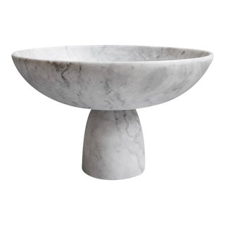 Menhir White Marble Carved Bowl