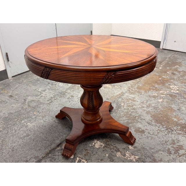 Compass Star Inlaid Accent/Center Table For Sale In San Francisco - Image 6 of 12