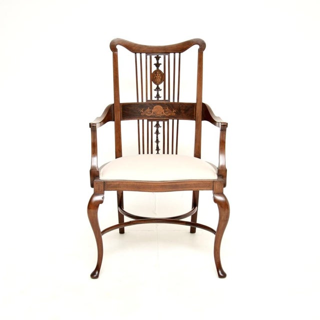 Antique Edwardian Armchair, 1900s For Sale - Image 13 of 13
