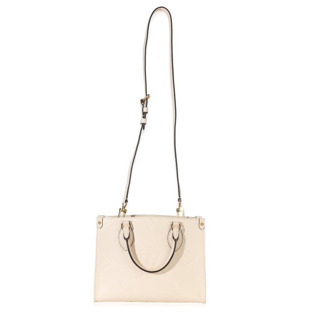 Cream Cream Monogram Empreinte Giant Onthego BB For Sale - Image 8 of 9