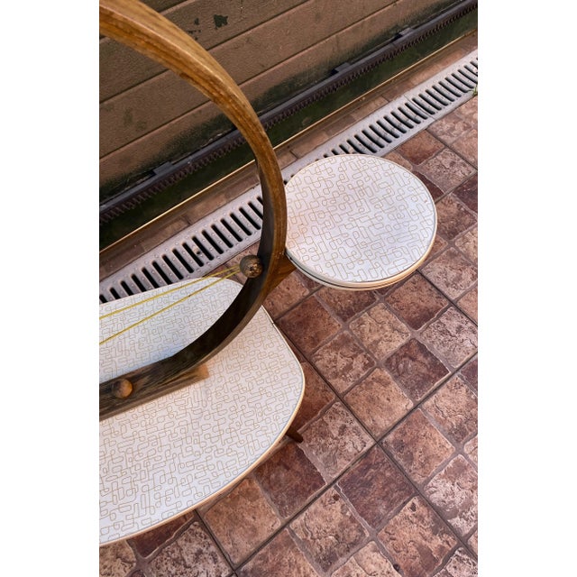 Brown German Side Table, 1950s For Sale - Image 8 of 12