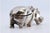 Metal Silver Hippopotamus Brooch with Opening on the Back For Sale - Image 7 of 8