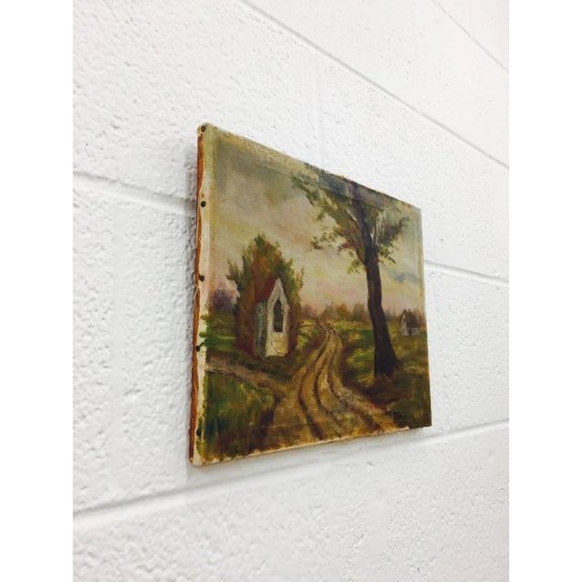 Early 20th Century Antique Oil on Canvas Painting For Sale - Image 5 of 10