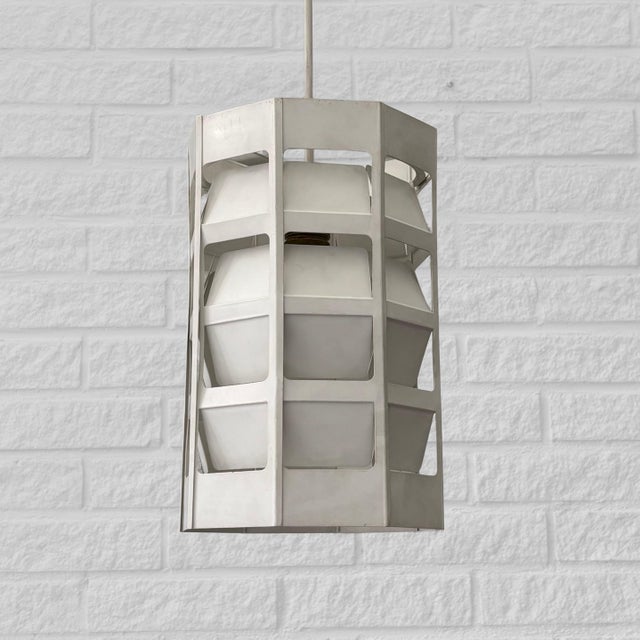 Vintage Danish Pendant Lamp by Poul Gernes for Louis Poulsen, 1960s For Sale - Image 11 of 11