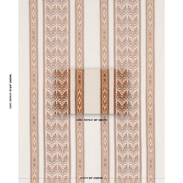 Inspired by an antique rug, this wonderfully textural medium-scale vertical stripe is created using machine-guided...