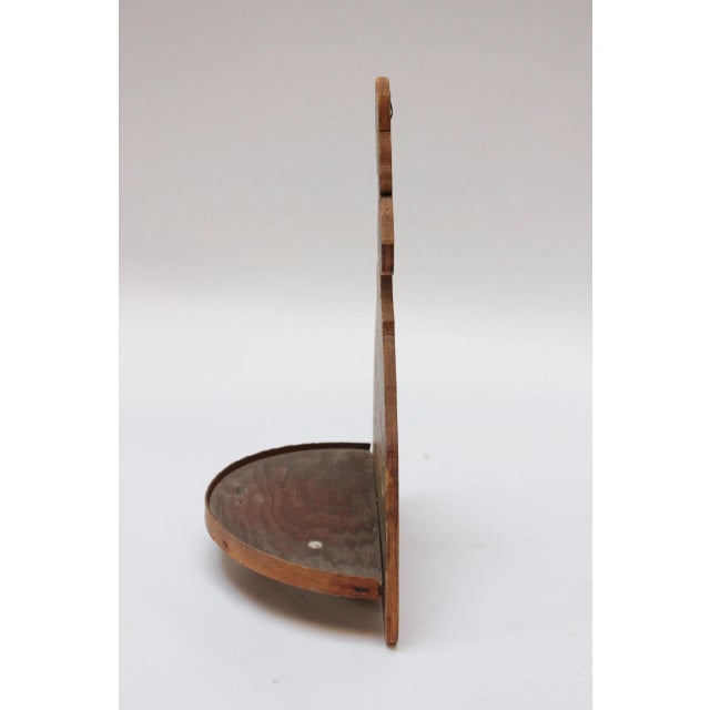 1930s Victorian Era Lady With Parasol Carved and Painted Wall Mounted Shelf For Sale - Image 5 of 13