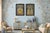 Offering a pair of reverse hand painted on glass of Chinese Emperor and Empress portrait paintings, circa 1940s. These...