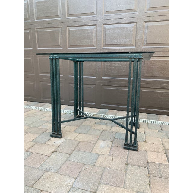 Contemporary Jean Michel Walmotte French Iron Dining Table For Sale - Image 3 of 6