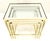 Fine Polished Brass Glass Mirrored Frames Tops Nesting Side Tables Stands Redone For Sale - Image 11 of 16