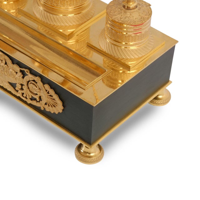 Metal Bronze Writing Set, France, 1850s For Sale - Image 7 of 14