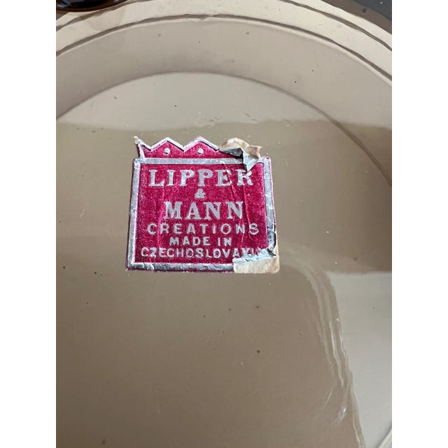 Vintage Lipper & Mann Glass Candy Dish With Lid For Sale - Image 12 of 13