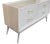 Mid-Century Modern Oyster Lacquered Chest of Drawers X Handles For Sale - Image 12 of 14
