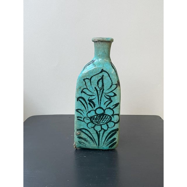 Turquoise Turquoise Triangular Vases, Set of 2 For Sale - Image 8 of 11