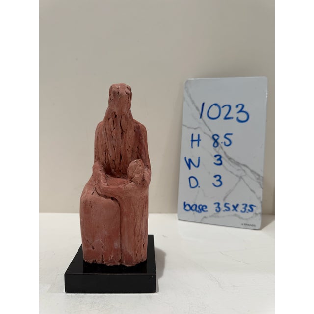 Terra Cotta Larry Mohr Terracotta Mother and Child Figural Sculpture Signed From Artist Estate For Sale - Image 8 of 8
