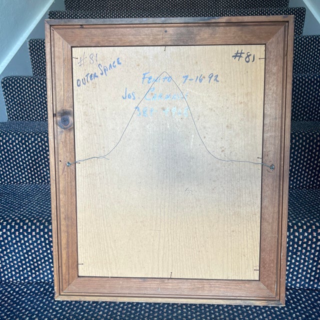 Original Jos. Carmassi Mixed Media Assemblage “Outer Space” (1992) For Sale - Image 9 of 10