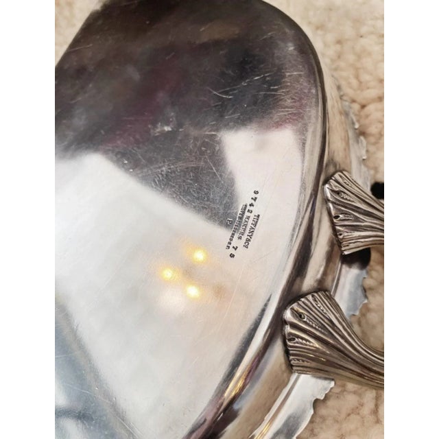 Late 19th Century Victorian Era Silver Plated Tiffany & Co Crumber Dust Pan For Sale - Image 5 of 9