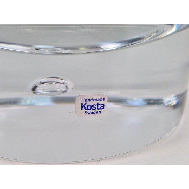 Silver Pippi Ice Bucket in Glass by Vicke Lindstrand for Kosta Boda, Sweden, 1970s For Sale - Image 8 of 10