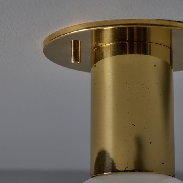 1970s Motoko Ishii Opaline Glass and Metal Ceiling or Wall Light for Staff Leuchten For Sale - Image 14 of 18