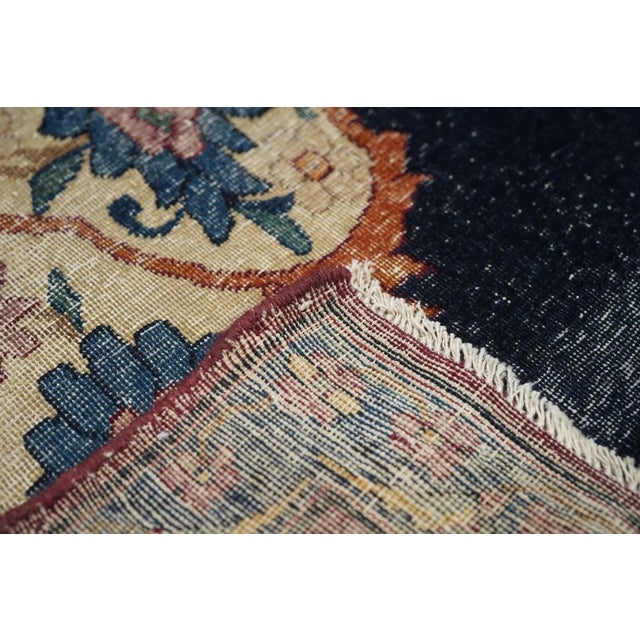Blue Antique Lavar Kerman Rug 4'8'' x 7'8'' For Sale - Image 8 of 9