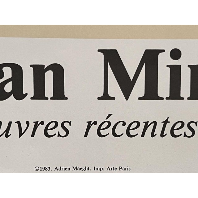 Original lithograph by joan miró with measurements of 82.5 X 57 cm. Unframed. It is sent in a tube, edges with slight...