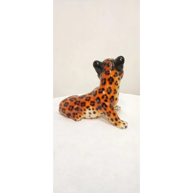 Black Ceramic Tiger, Spain, 1980s For Sale - Image 8 of 11