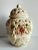 Late 20th Century Vintage Late 1900s Large Ceramic Ivory Colored Floral & Birds Potpourri Diffuser Ginger Jar For Sale - Image 5 of 12