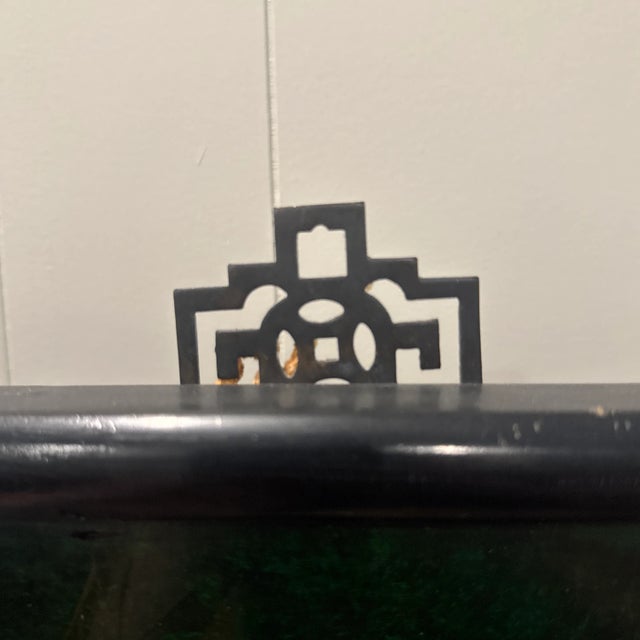 Wood 1970s Lacquered Relief of Birds at a Pond For Sale - Image 7 of 7